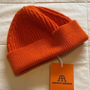 ANDERSEN-ANDERSEN SHORT BEANIE ORANGE